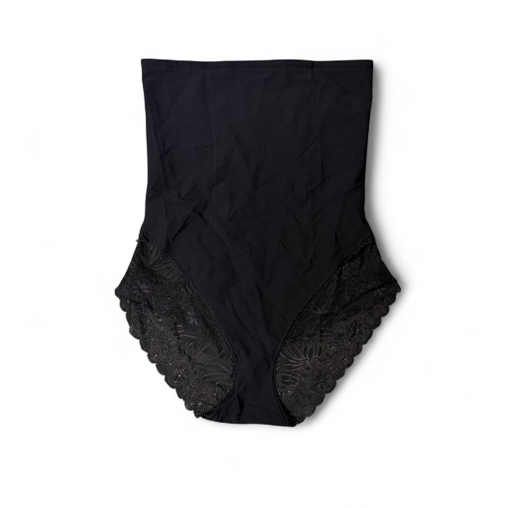 NWOT Simone Perele Black‎ lace shapewear brief size 4 (L) Womens
